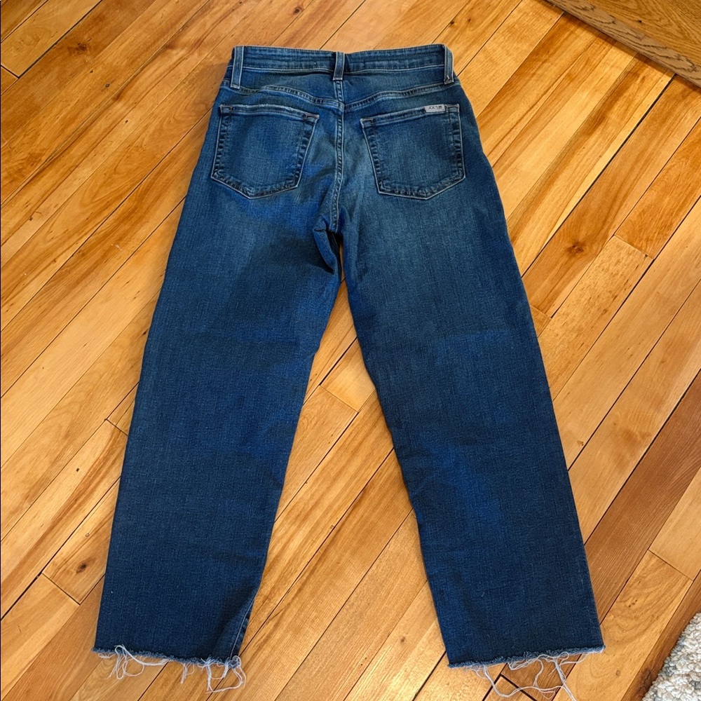 Joe’s Jeans Women’s Size 25 High Rise Straight Leg Jeans | Raw Hem Medium Wash - Picture 6 of 7